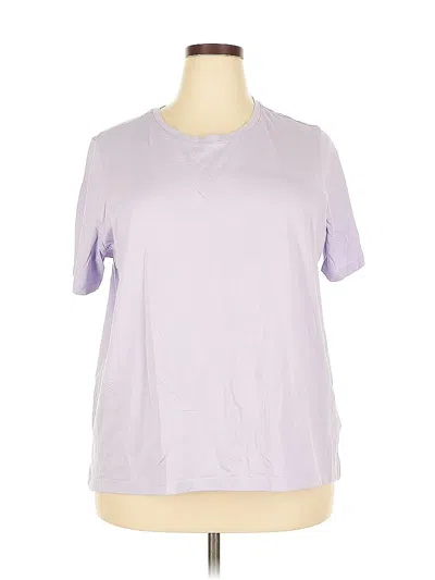 Pre-owned Lands' End Short Sleeve T-shirt In Purple