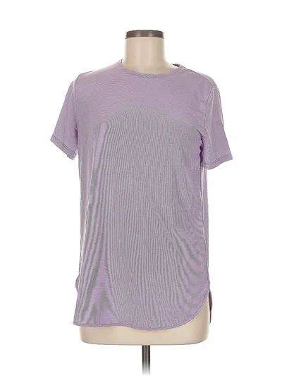 Pre-owned Lands' End Short Sleeve T-shirt In Purple