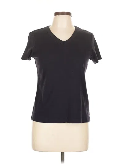 Pre-owned Lands' End Short Sleeve T-shirt In Purple