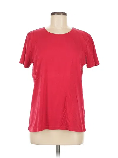 Pre-owned Lands' End Short Sleeve T-shirt In Red
