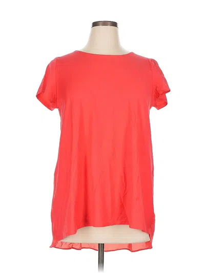 Pre-owned Lands' End Short Sleeve T-shirt In Red