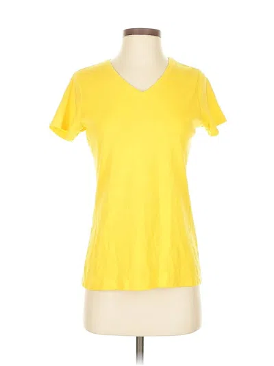 Pre-owned Lands' End Short Sleeve T-shirt In Yellow