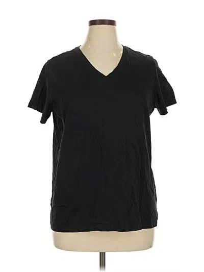 Pre-owned Lands' End Short Sleeve T-shirt In Black
