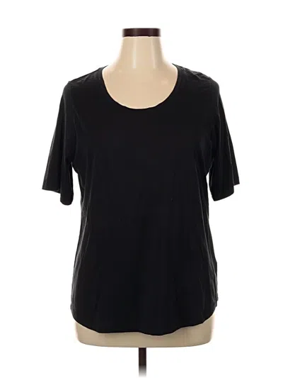 Pre-owned Lands' End Short Sleeve T-shirt In Black