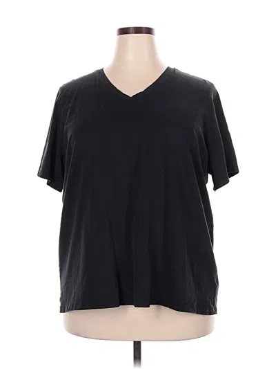 Pre-owned Lands' End Short Sleeve T-shirt In Black