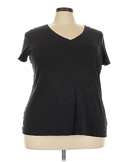 Pre-owned Lands' End Short Sleeve T-shirt In Black