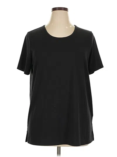 Pre-owned Lands' End Short Sleeve T-shirt In Black