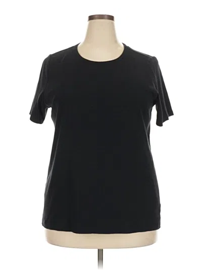 Pre-owned Lands' End Short Sleeve T-shirt In Black