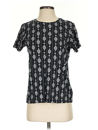 Pre-owned Lands' End Short Sleeve T-shirt In Black