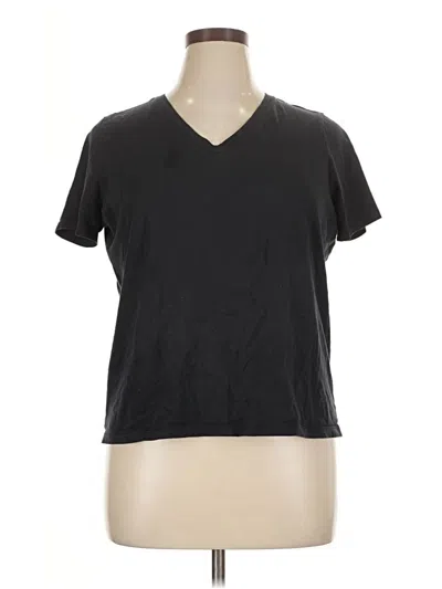 Pre-owned Lands' End Short Sleeve T-shirt In Black