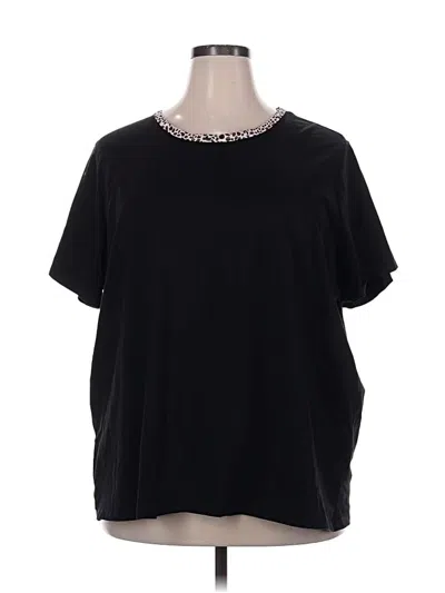 Pre-owned Lands' End Short Sleeve T-shirt In Black