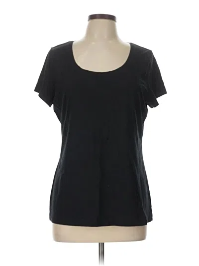 Pre-owned Lands' End Short Sleeve T-shirt In Black