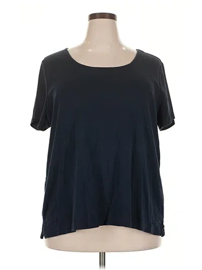 Pre-owned Lands' End Short Sleeve T-shirt In Black