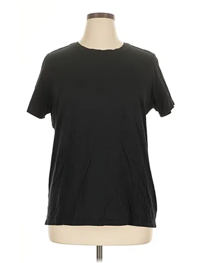 Pre-owned Lands' End Short Sleeve T-shirt In Black