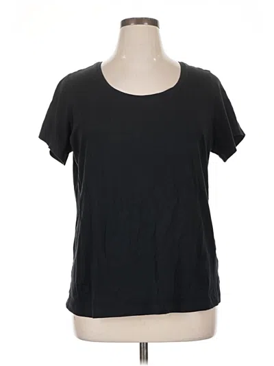 Pre-owned Lands' End Short Sleeve T-shirt In Black