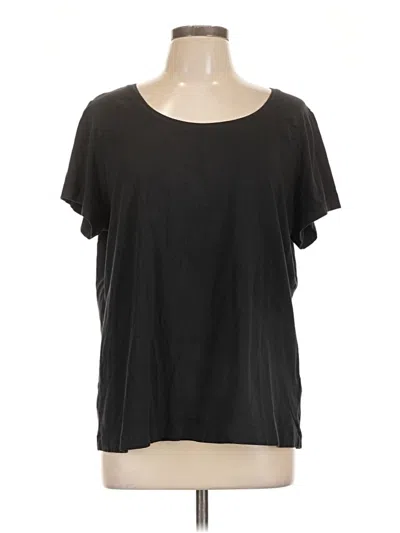 Pre-owned Lands' End Short Sleeve T-shirt In Black