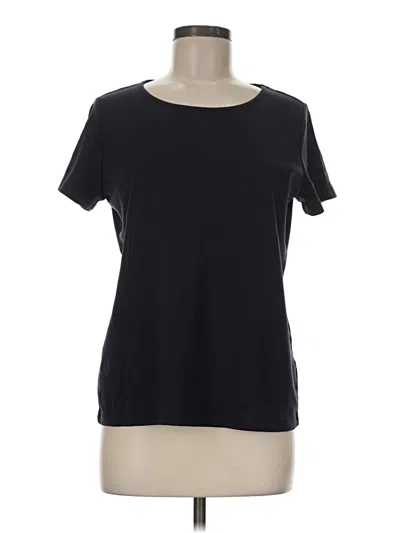 Pre-owned Lands' End Short Sleeve T-shirt In Black