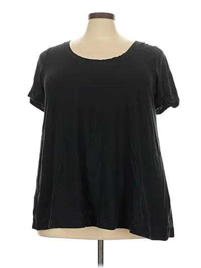 Pre-owned Lands' End Short Sleeve T-shirt In Black