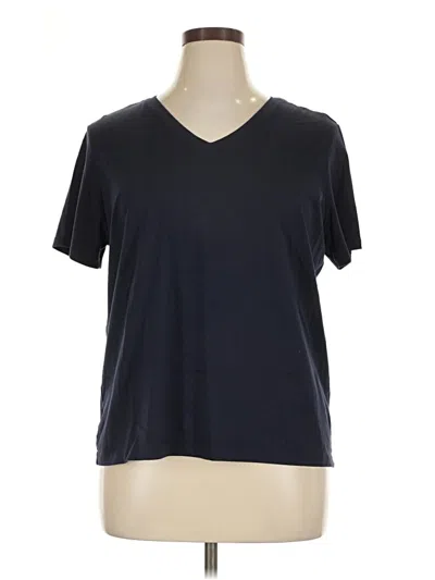 Pre-owned Lands' End Short Sleeve T-shirt In Black
