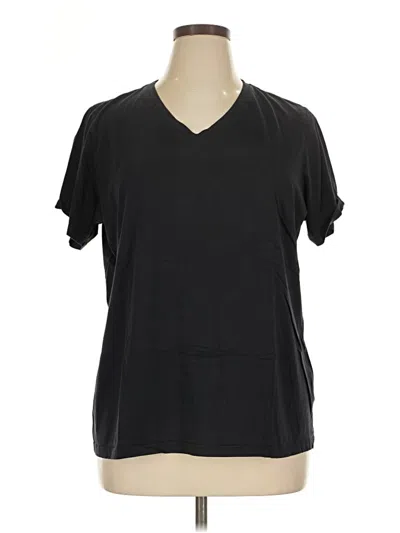 Pre-owned Lands' End Short Sleeve T-shirt In Black
