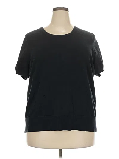Pre-owned Lands' End Short Sleeve T-shirt In Black
