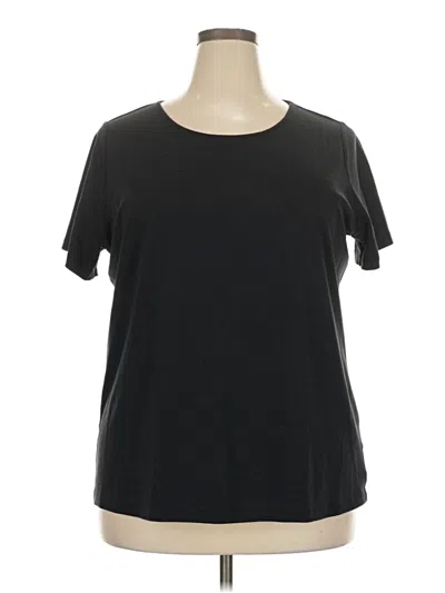 Pre-owned Lands' End Short Sleeve T-shirt In Black