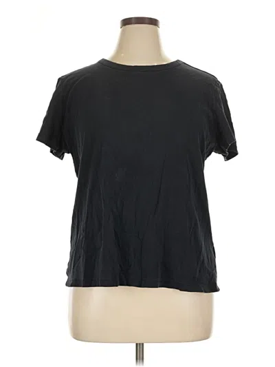 Pre-owned Lands' End Short Sleeve T-shirt In Black