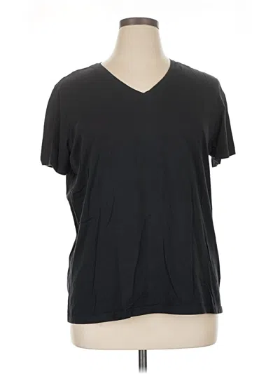 Pre-owned Lands' End Short Sleeve T-shirt In Black