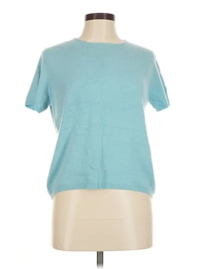 Pre-owned Lands' End Short Sleeve T-shirt In Blue