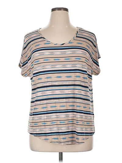 Pre-owned Lands' End Short Sleeve T-shirt In Blue