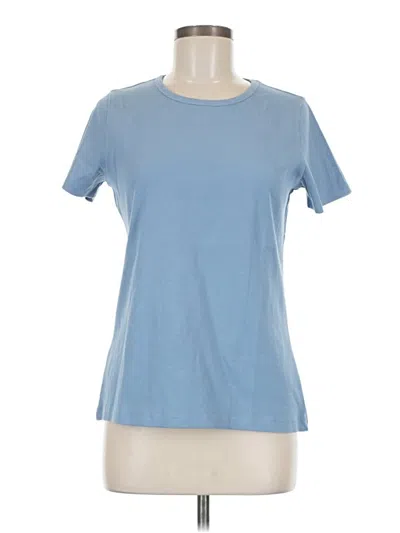 Pre-owned Lands' End Short Sleeve T-shirt In Blue
