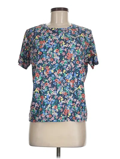 Pre-owned Lands' End Short Sleeve T-shirt In Blue