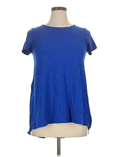 Pre-owned Lands' End Short Sleeve T-shirt In Blue