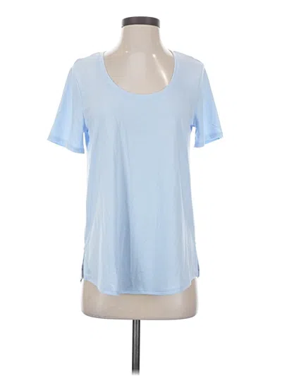 Pre-owned Lands' End Short Sleeve T-shirt In Blue