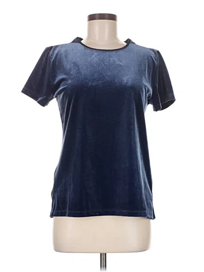 Pre-owned Lands' End Short Sleeve T-shirt In Blue