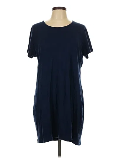 Pre-owned Lands' End Short Sleeve T-shirt In Blue