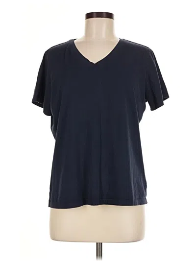 Pre-owned Lands' End Short Sleeve T-shirt In Blue