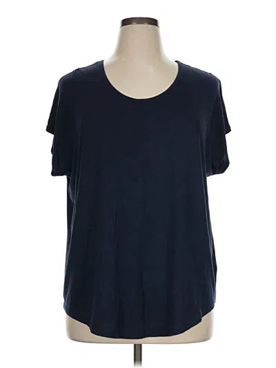 Pre-owned Lands' End Short Sleeve T-shirt In Blue