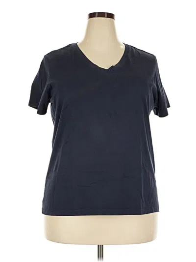 Pre-owned Lands' End Short Sleeve T-shirt In Blue