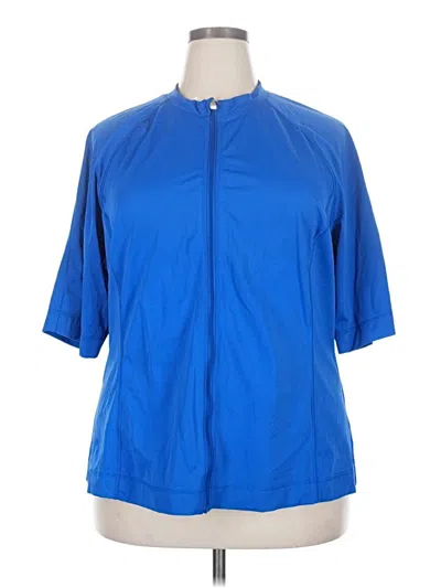 Pre-owned Lands' End Short Sleeve T-shirt In Blue