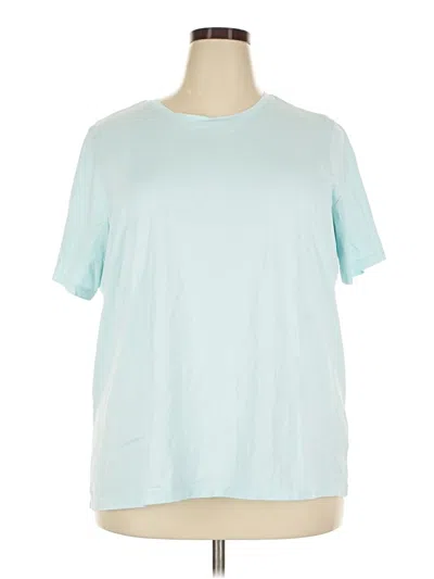 Pre-owned Lands' End Short Sleeve T-shirt In Blue