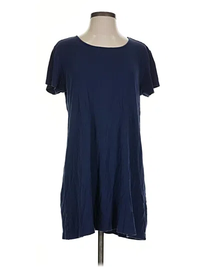 Pre-owned Lands' End Short Sleeve T-shirt In Blue