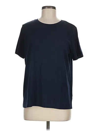 Pre-owned Lands' End Short Sleeve T-shirt In Blue