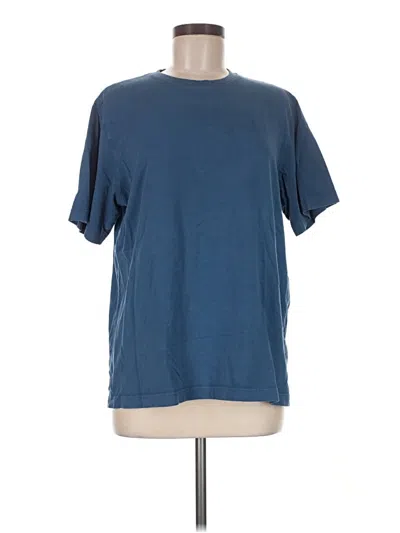 Pre-owned Lands' End Short Sleeve T-shirt In Blue