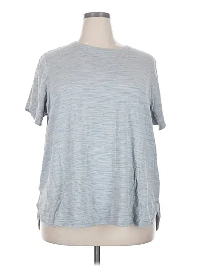 Pre-owned Lands' End Short Sleeve T-shirt In Blue