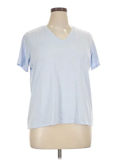 Pre-owned Lands' End Short Sleeve T-shirt In Blue
