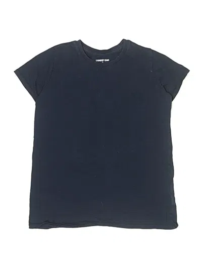 Pre-owned Lands' End Kids'  Short Sleeve T-shirt In Blue