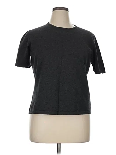 Pre-owned Lands' End Short Sleeve T-shirt In Gray