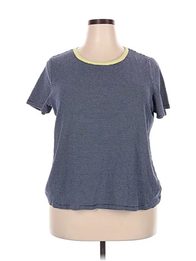 Pre-owned Lands' End Short Sleeve T-shirt In Gray