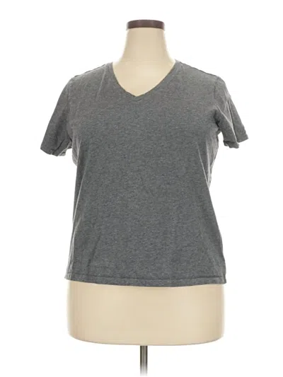 Pre-owned Lands' End Short Sleeve T-shirt In Gray